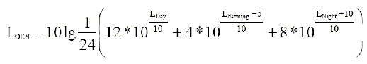 Der Tag-Abend-Nacht-Lärmindex