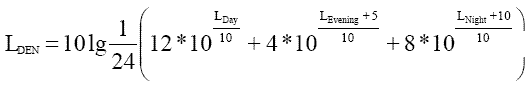 Gleichung:Tag-Abend-Nacht-Pegel